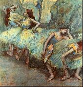Edgar Degas Ballet Dancers in the Wings oil